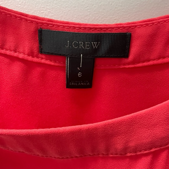 Jcrew washable silk top ORANGE. size 6 - Picture 3 of 3